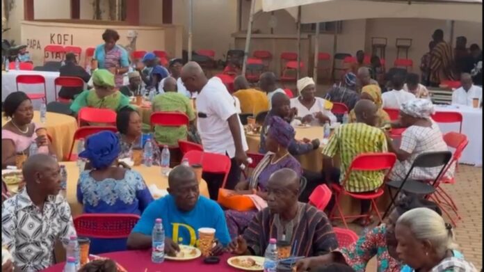 Oti Minister hosts over 400 senior citizens for New Year feast