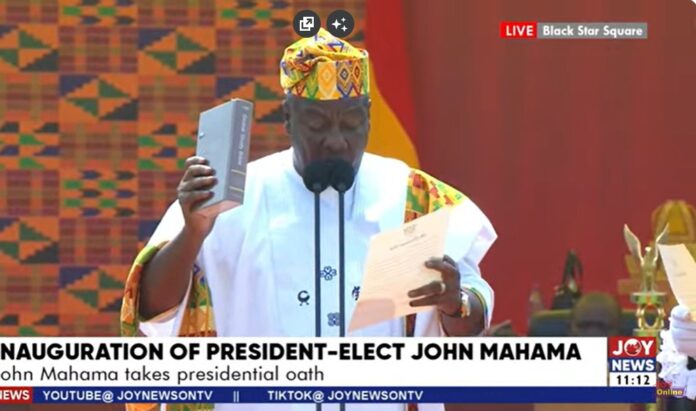Mahama's swearing-in outfit