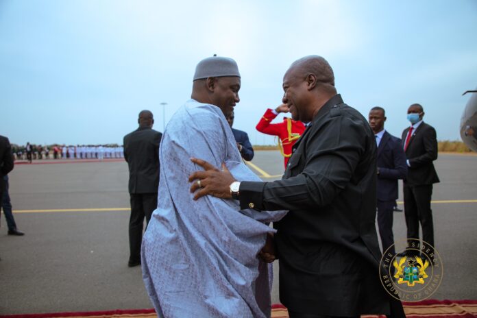 Mahama and Adama Barrow