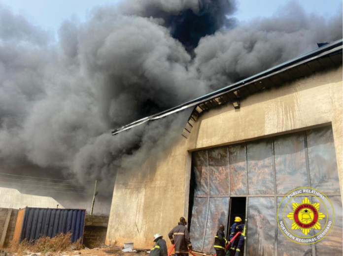 Fire guts electrical appliances shop at Tamale Zogbeli