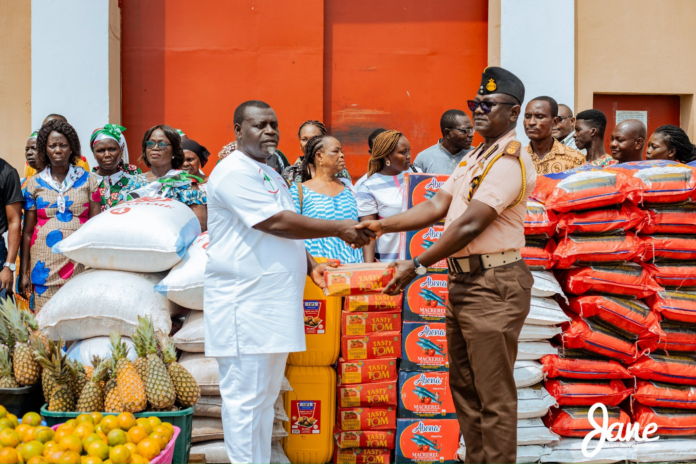 Prof. Opoku Agyemang donates to Ankaful prison, leprosarium