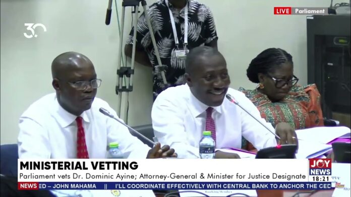 Video Thumbnail: Unhappy Afenyo-Markin walks out on appointment committee during Dominic Ayine vetting