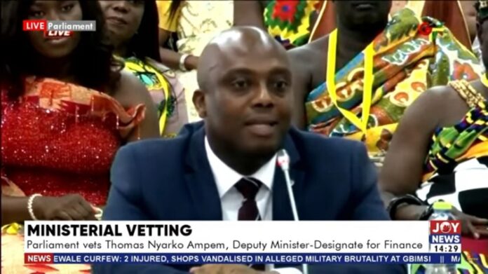 Thomas Ampem Darko deputy finance minister nominee