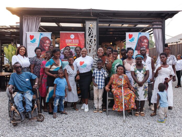 Emelia Brobbey makes heartfelt donation to Debby Bless Ghana foundation
