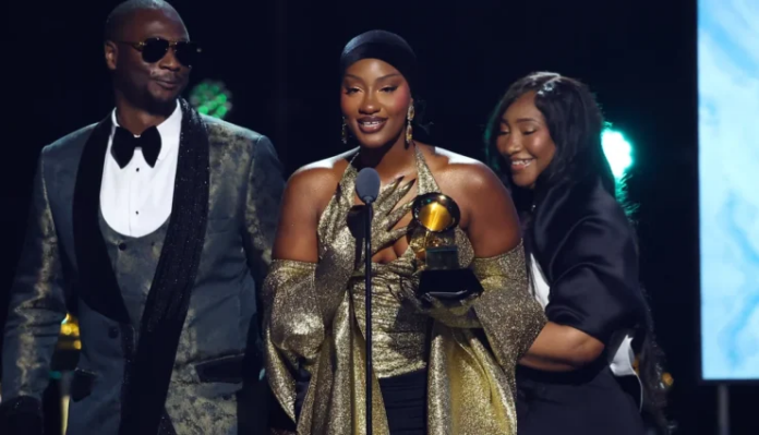 Tems at 2025 Grammys