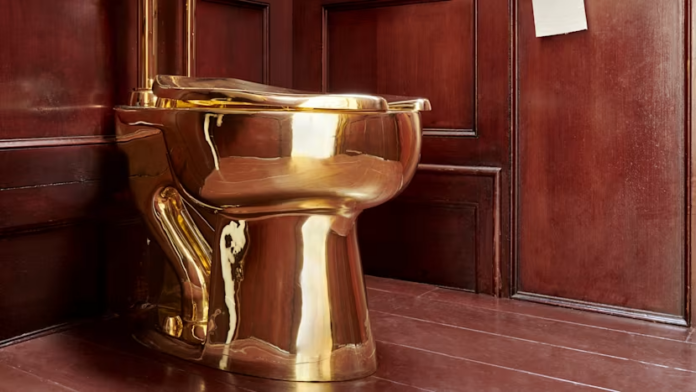 golden toilet