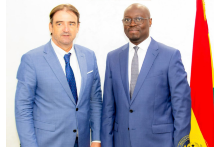 German Ambassador to Ghana, Daniel Krull and Dr Ato Forson