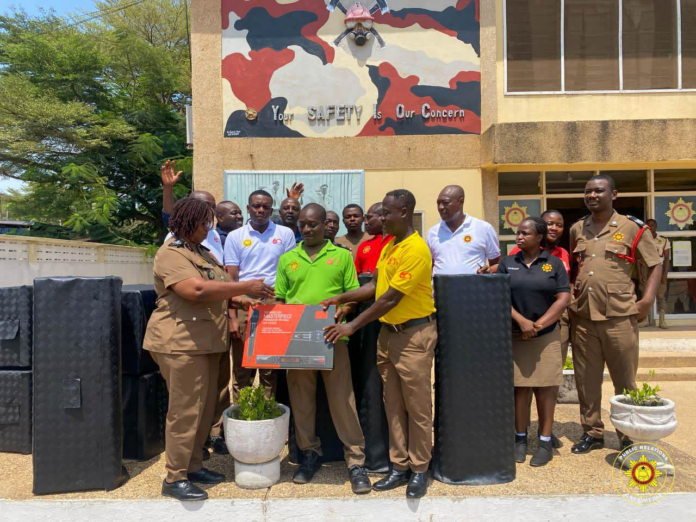 C/R: Fire Service band takes delivery of new musical instruments