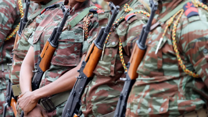 Benin soldiers
