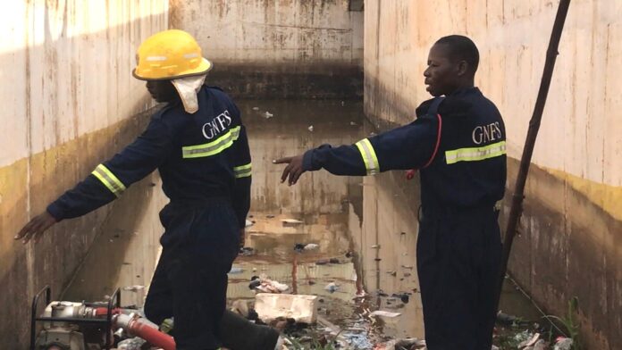 Nkwanta South MCE organizes draining of abandoned underpass Nkwanta South MCE organizes draining of abandoned underpass