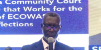 President of the ECOWAS Court of Justice, Justice Edward Amoako Asante