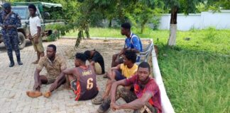 8 illegal miners arrested, several mining equipment seized in an operation to clampdown on illegal miners in the Eastern region