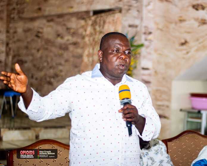 Member of Parliament for Suhum Constituency, Frank Asiedu Bekoe SUHUM MP LAUNCHES CAMPAIGN AGAINST OPIOID, OTHER HARD DRUGS ABUSE AMONG THE YOUTH