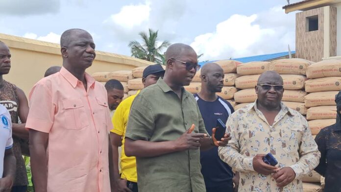 Bernard Ahiafor mobilizes relief for rainstorm victims in Akatsi South