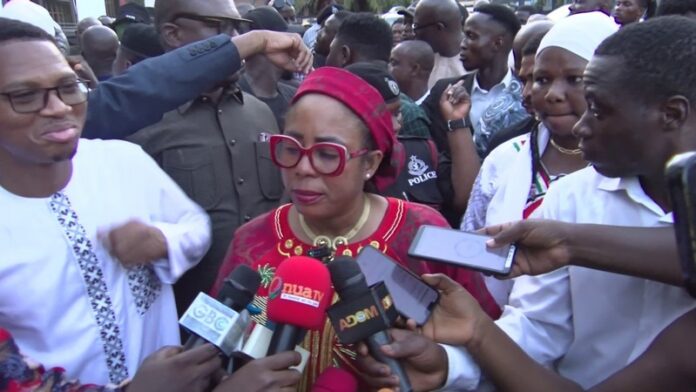 The Greater Accra Regional Minister, Hon. Linda Obenewaa Akweley Ocloo