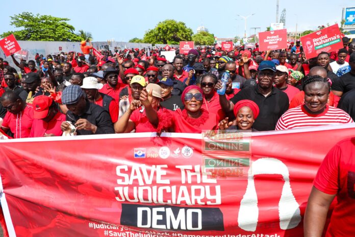 CJ Suspension demo Demo against suspension of Chief Justice #SaveTheJudiciaryDemo
