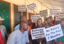 Railway workers embark on indefinite strike over 7 months’ unpaid salaries