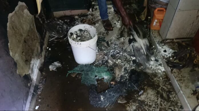 Three bedrooms partially destroyed in fire outbreak at Bibiani-Madina Estate