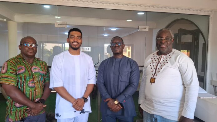 From left to right: Danny Adjokatcher (SWGG/PGG), James Gardiner (NFA), S. Kobbah Quaicoe (SWGG), Yaw F. Boakye (SWGG)