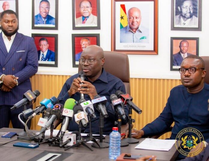 Finance Minister Dr. Cassiel Ato Forson joined Energy and Green Transition Minister John Abdulai Jinapor Finance Minister Dr. Cassiel Ato Forson joined Energy and Green Transition Minister John Abdulai Jinapor