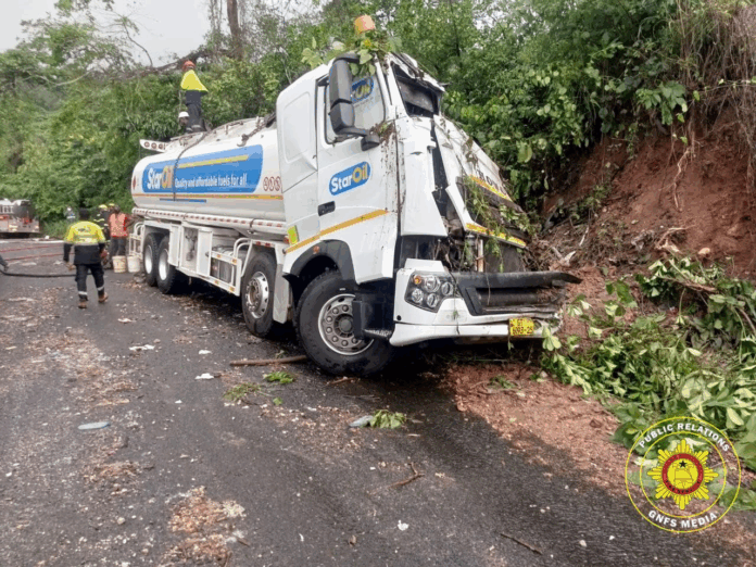 Fuel tanker accident at Mamfe-Amamprobi