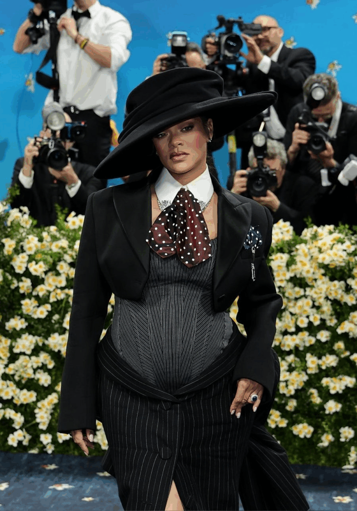 Rihanna on Met Gala 2025 red carpet