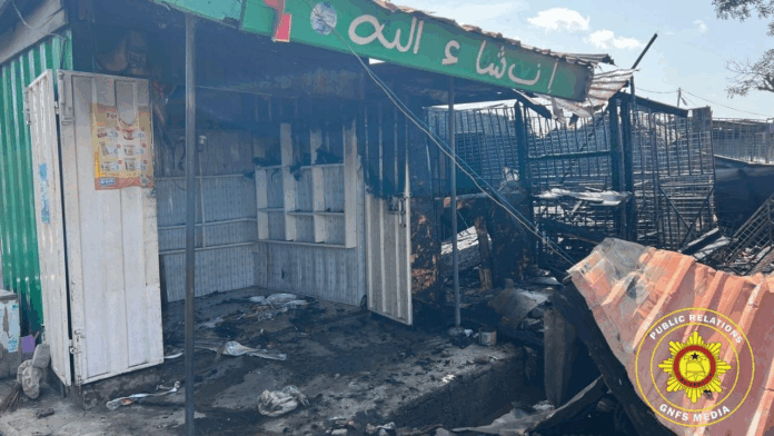 Fire ravages Tema Community 9 market; 15 structures destroyed