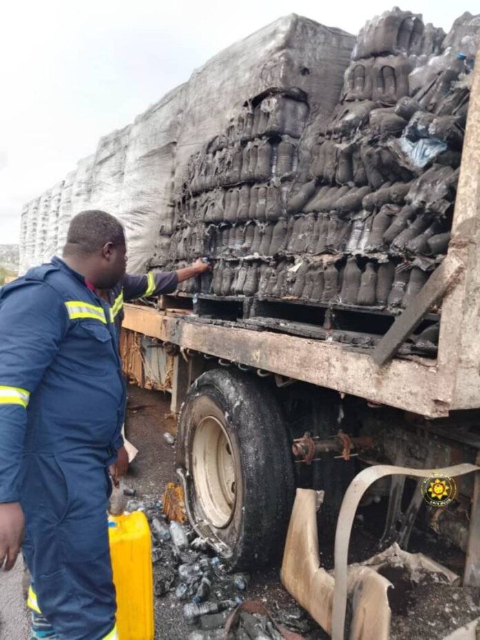 Suhum vehicle fire