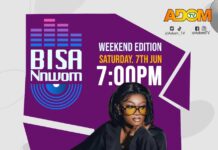 Adom TV’s Bisa Nnwom with Sister Sandy gets exciting Saturday addition
