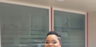 Abena Opokua Ahwenee, co-host of Adom FM's Dwaso Nsem and an Adom TV newscaster