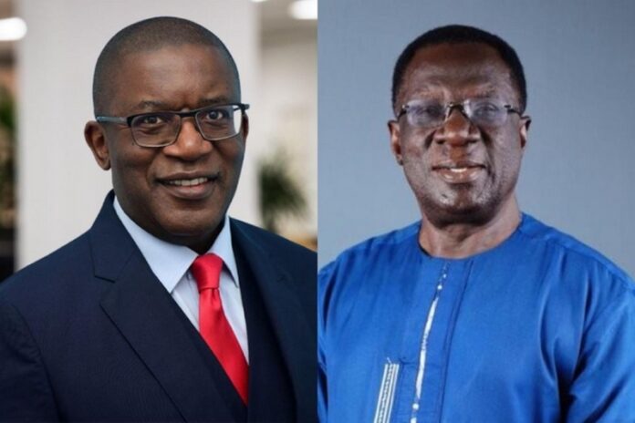 Former Ghana Infrastructure Investment Fund (GIIF) CEO Solomon Asamoah (left) and ex-board chairman Prof. Christopher Ameyaw-Akumfi (right)