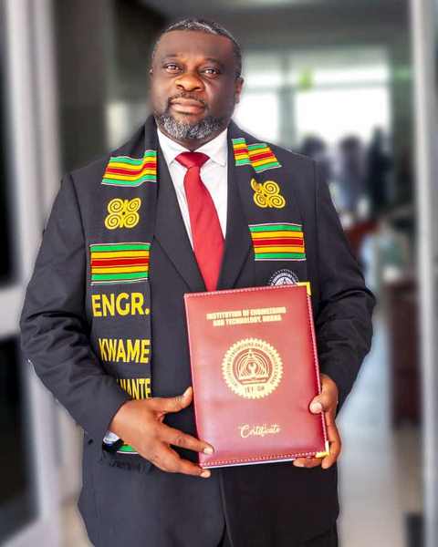 Engr. Kwame Adu-Mante celebrates professional milestone with IET Ghana