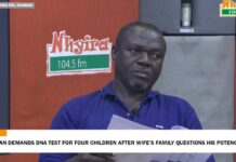 Obra Show: Family mocks potency of man to father four children; DNA results exclude him as father of two