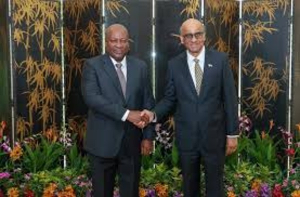 Mahama and Singapore president (1)