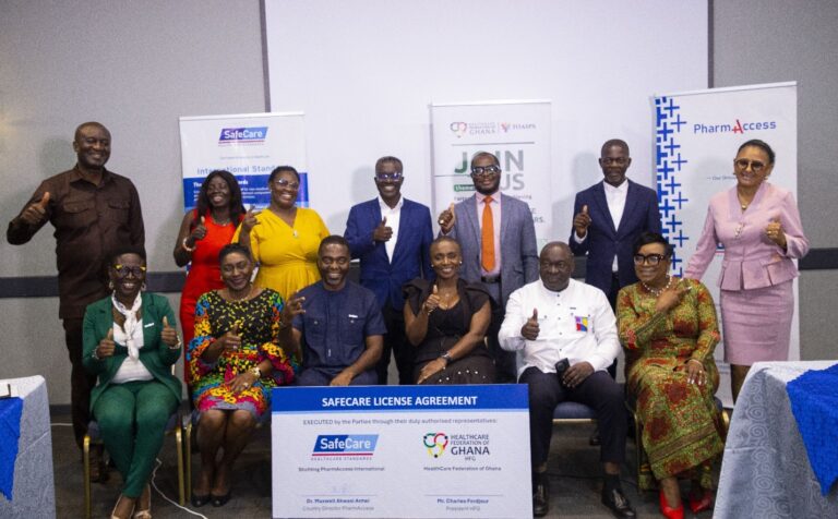 PharmAccess Ghana, Healthcare Federation of Ghana, sign SafeCare license agreement; to use newest ISQua-Certified version 5