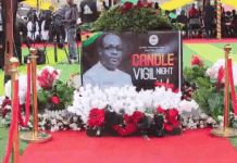 NDC holds vigil in Koforidua for Omane Boamah and helicopter crash victims