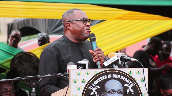 NDC holds vigil in Koforidua for Omane Boamah and helicopter crash victims