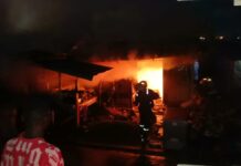 Fire destroys four shops in Bibiani