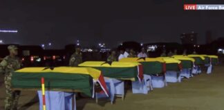 Military helicopter crash