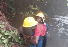 Mate escapes death as truck carrying 600 bags of cement plunges into Tano River
