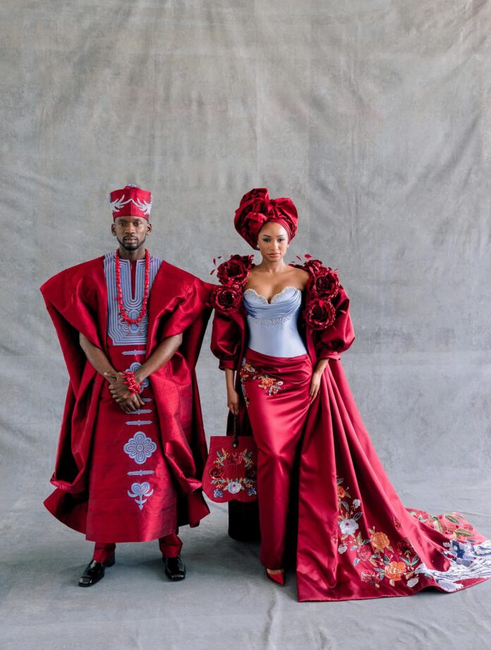 Mr. Eazi and wife