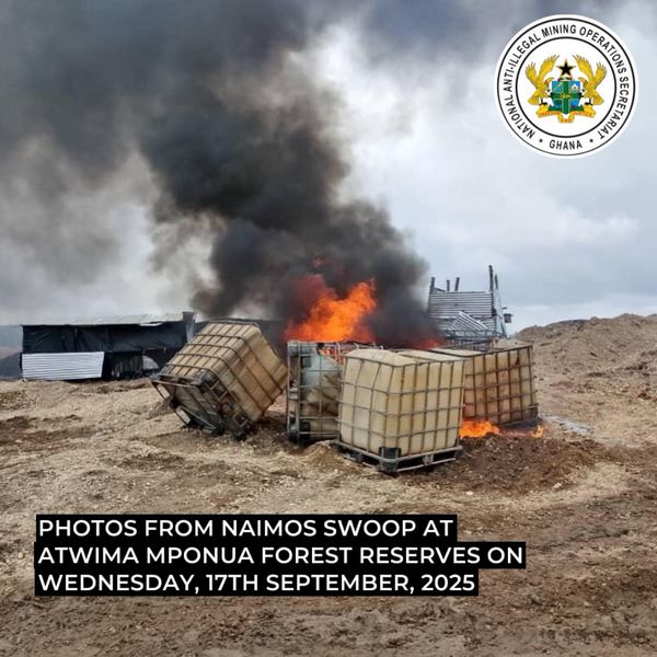 NAIMOS, soldiers secure Atwima Mponua Forest from galamseyers