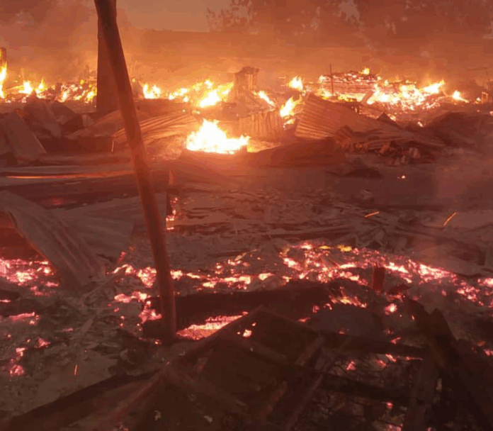 Accra Timber Market fire