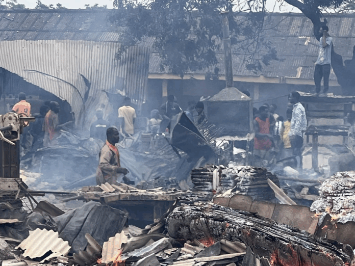 Accra Timber Market fire