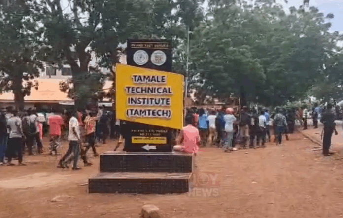 Tamale Technical University students injured after clash with police during demo