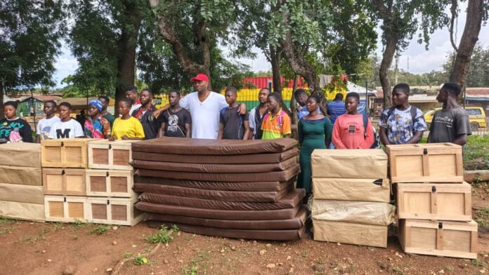 Nkwanta Businessman donates to support needy students