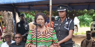 The Vice President, Her Excellency Prof. Jane Naana Opoku Agyemang, visited Okuma-Akura to mourn the loss of 16 lives in a recent canoe accident that occurred in the Krachi West Municipality of the Oti Region