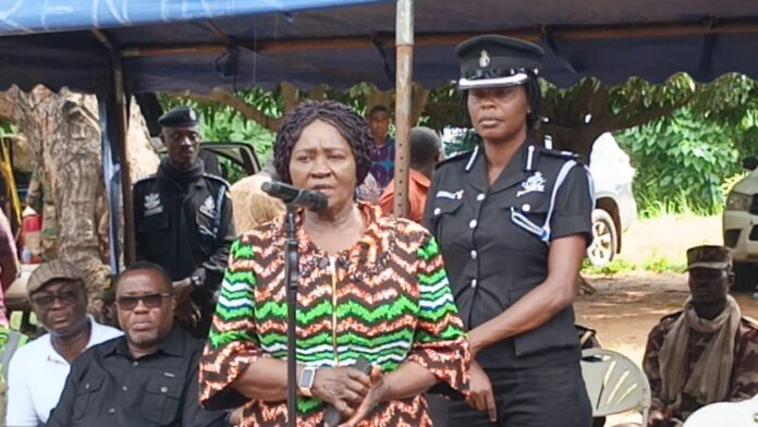 The Vice President, Her Excellency Prof. Jane Naana Opoku Agyemang, visited Okuma-Akura to mourn the loss of 16 lives in a recent canoe accident that occurred in the Krachi West Municipality of the Oti Region