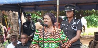 The Vice President, Her Excellency Prof. Jane Naana Opoku Agyemang, visited Okuma-Akura to mourn the loss of 16 lives in a recent canoe accident that occurred in the Krachi West Municipality of the Oti Region