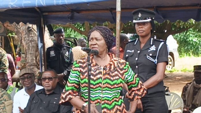 The Vice President, Her Excellency Prof. Jane Naana Opoku Agyemang, visited Okuma-Akura to mourn the loss of 16 lives in a recent canoe accident that occurred in the Krachi West Municipality of the Oti Region